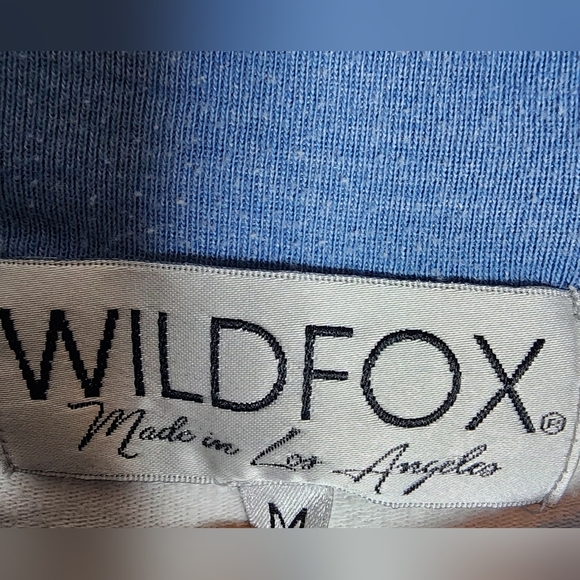Wildfox America Wants Weekends Long Sleeve Crew Neck Pullover Sweater Size Med - Picture 4 of 9